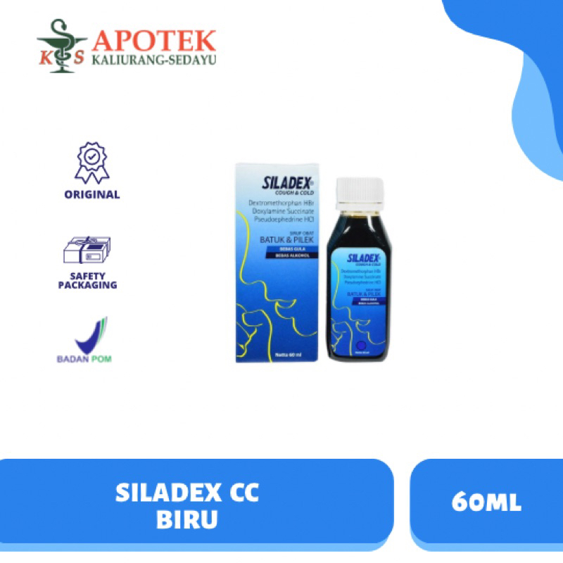 Siladex Batuk Pilek Sirup 60ml Meredakan Batuk Tidak Berdahak dan Hidung Tersumbat