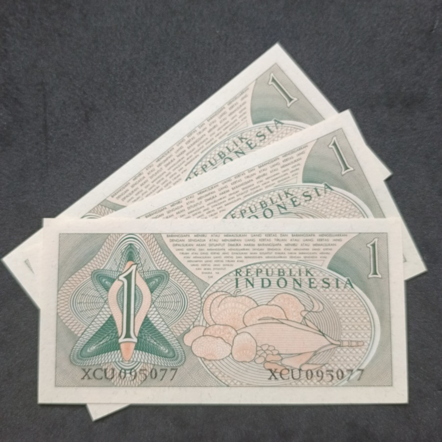 Uang kuno MAHAR 1 rupiah Sandang Pangan 1960 KEYDATE UNC Gress Seri X