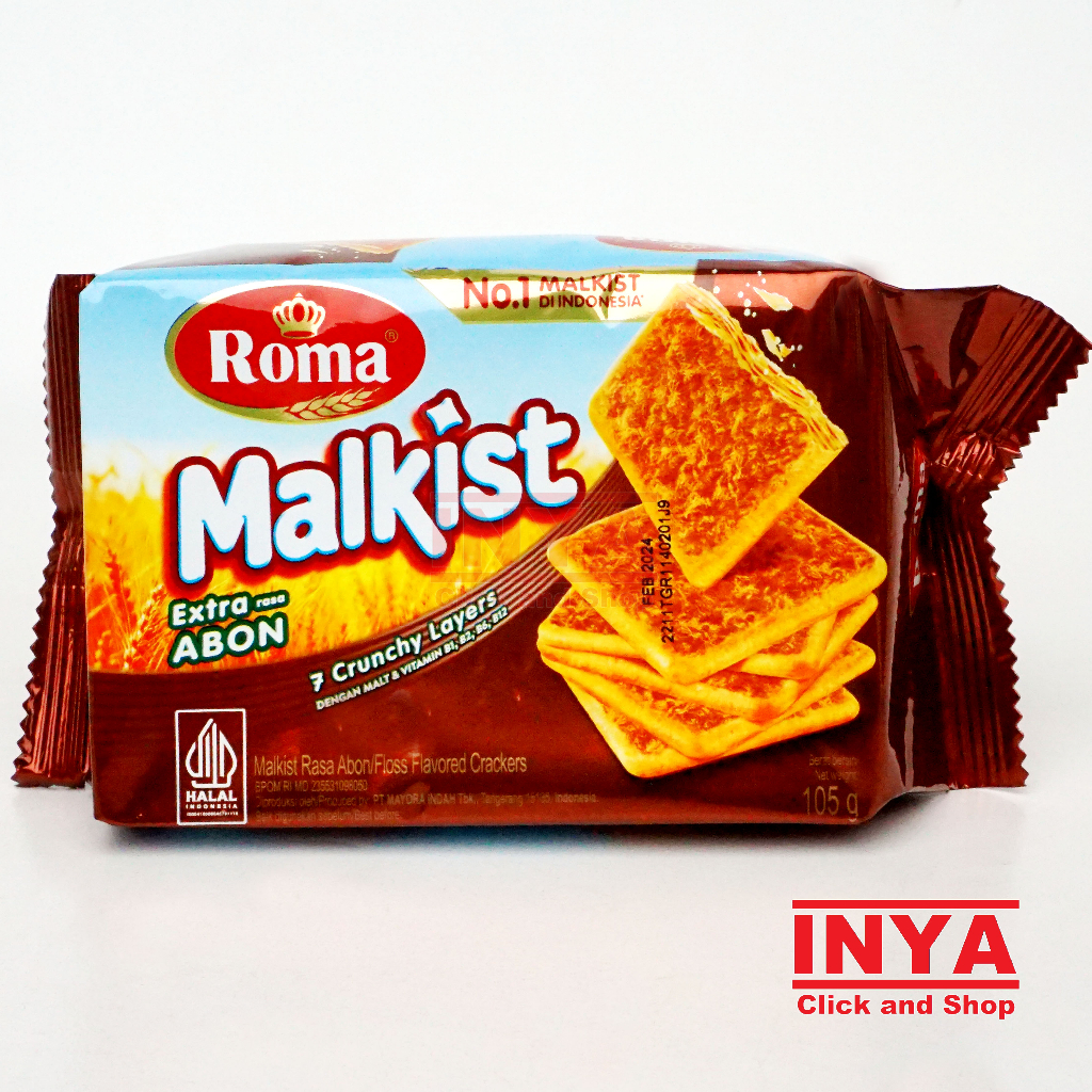 

Roma Malkist Extra Rasa Abon 105gr - Biscuits Crackers