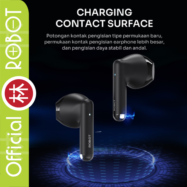 Robot Airbuds T60 TWS Half Ear Wireless Earbuds Earphone 13mm BT 5.3