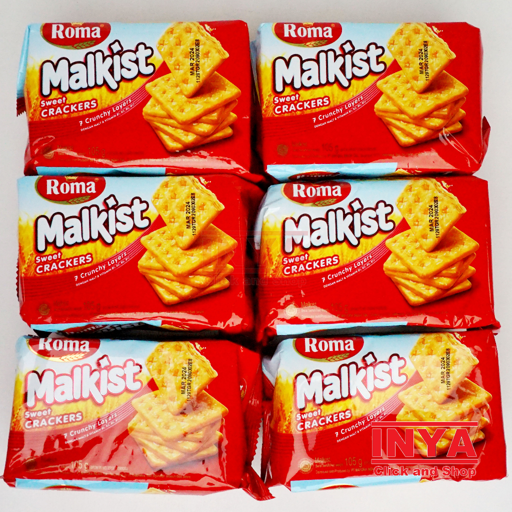 

Roma Malkist Sweet Crackers 6x105gr Pack - Biscuits