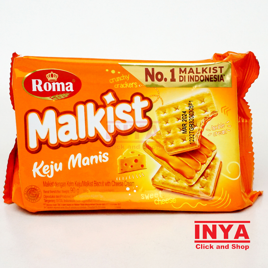 

Roma Malkis Keju Manis 90gr - Biscuits