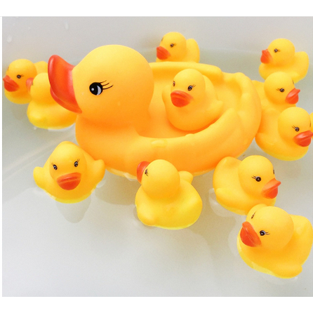 MAINAN BEBEK KARET KUNING BEBEK MANDI