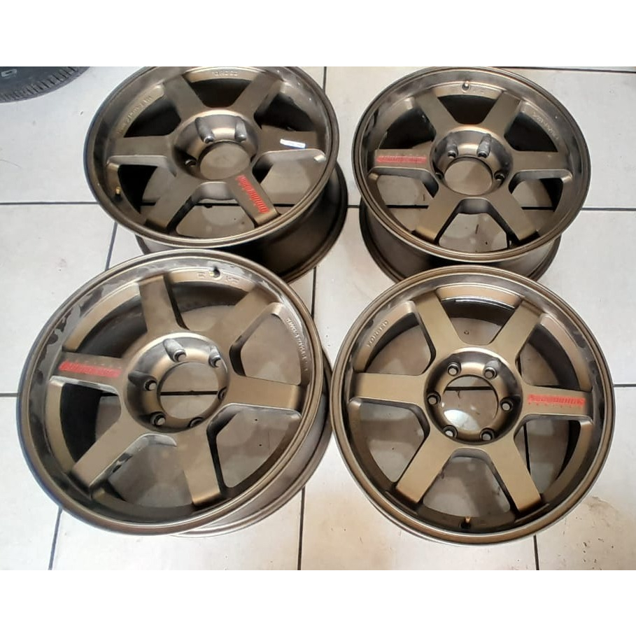 VELG MOBIL BEKAS VOLK RAYS RING18 PNP FORTUNER HILUX STRADA FORD RANGGER PAJERO