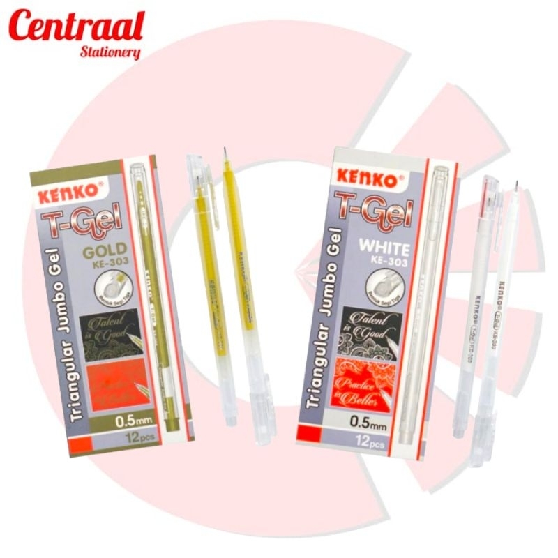

Bolpoint Gel Kenko T-Gel KE-303 Triangular Jumbo Gel 0.5mm