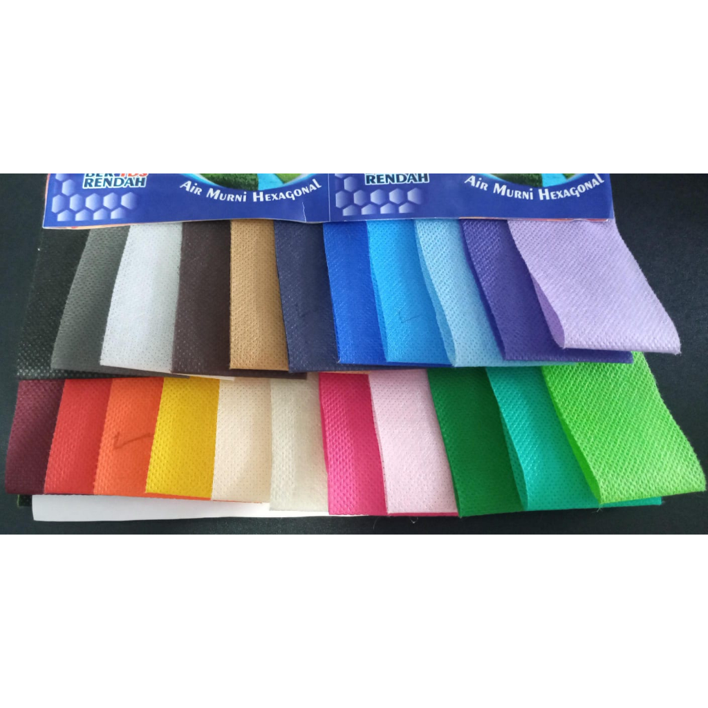 Kain Sponbun Kain Spunbond Polos 75 gsm, meteran lebar 160 cm