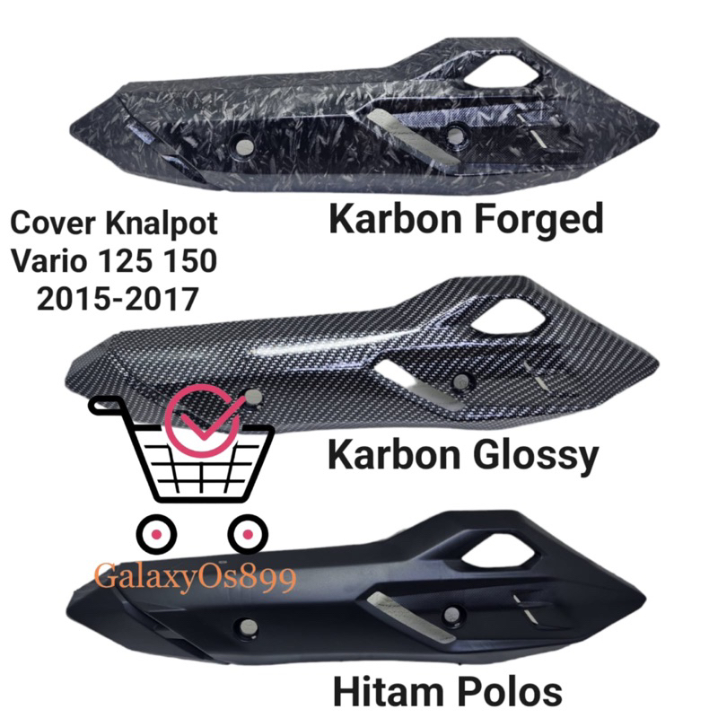Cover Knalpot Vario 125 150 Lama 2015-2017 - Tutup Knalpot Vario 125 150 2015 - 2017 - Pelindung Kna