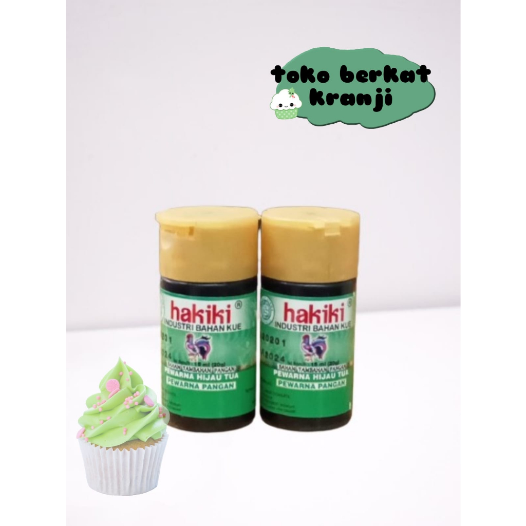 

Hakiki pewarna hijau tua 15ml/pcs