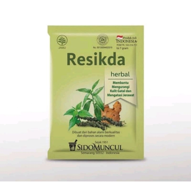 Sidomuncul jamu resikda sachet