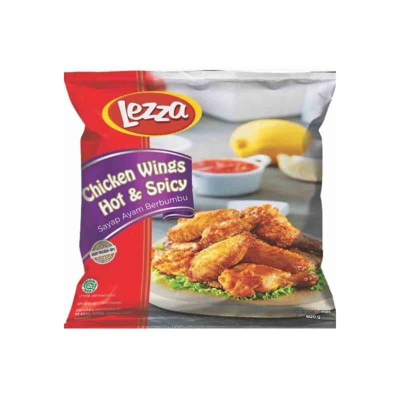 

Lezza Chicken Wings Hot & Spicy Premium 400gr Terlaris Berkualitas