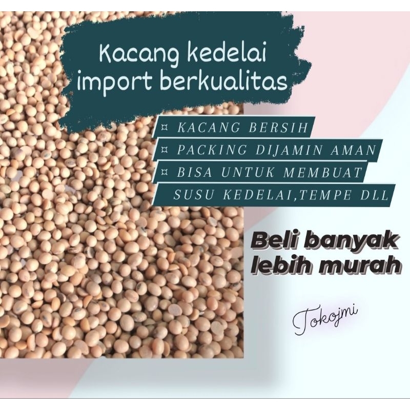 

Grosir!! Kacang kedelai import 1kg berkualitas