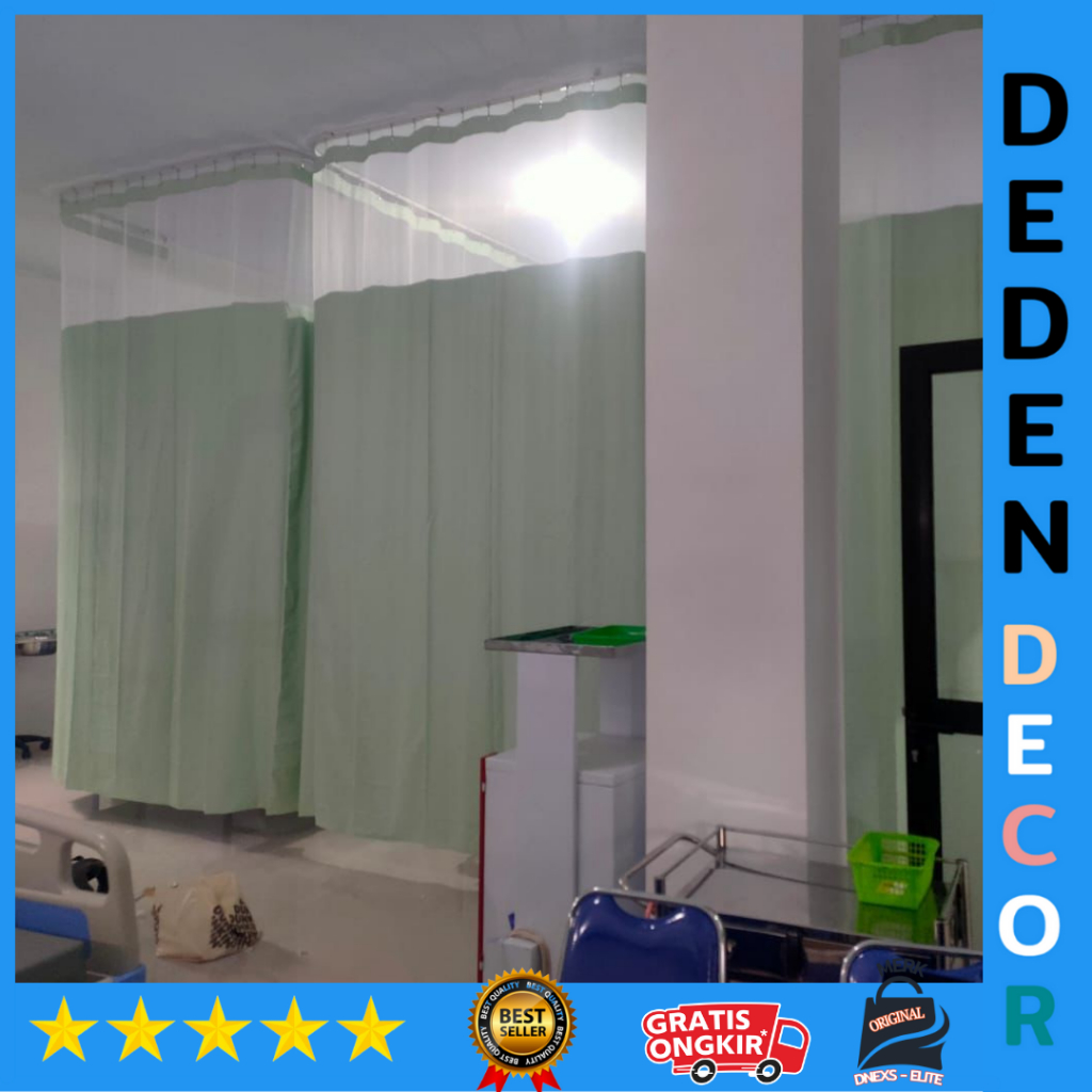Bahan tirai rumah sakit anti bakteri dan anti darah bahan pvc