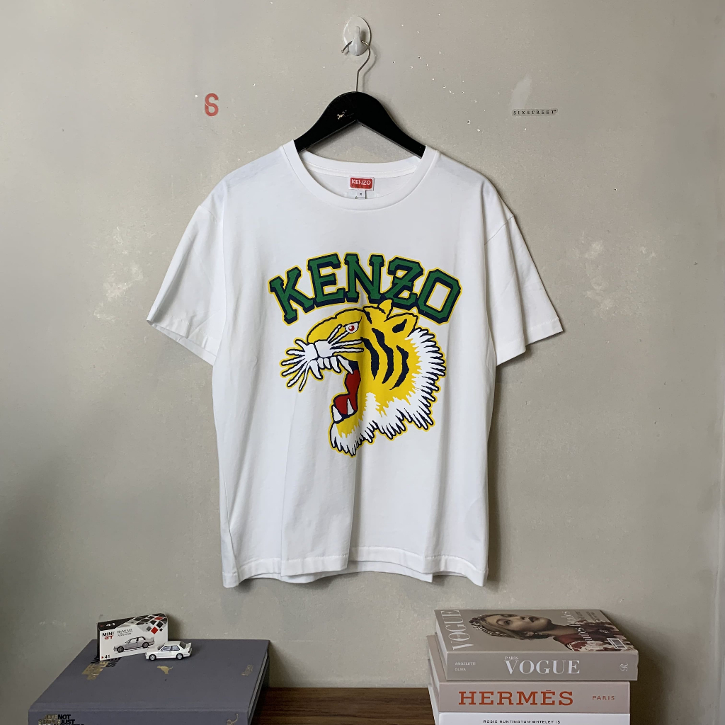 Kenzo Tee Big Tiger Head White ( 100% Authentic )