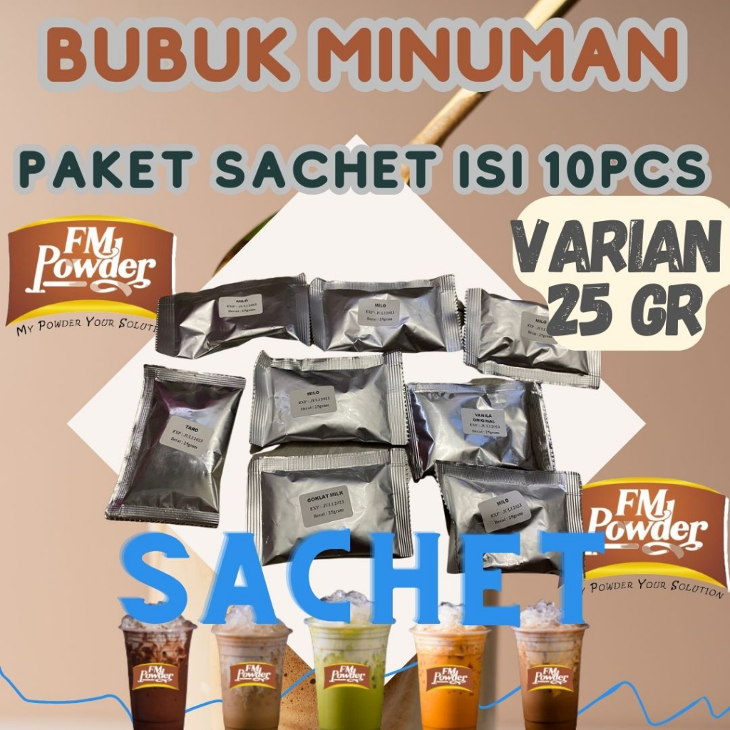 

POWDER DRINK PREMIUM PAKET SACHET 25 GRAM ISI 10 PCS - BUBUK MINUMAN BUBUK MINUMAN RASA BUBUK MINUMAN BOBA BUBUK MINUMAN PREMIUM SERBUK MINUMAN ANEKA RASA MINUMAN BOBA BUBUK BOBA BUBUK MINUMAN SACHET POWDER DRINK