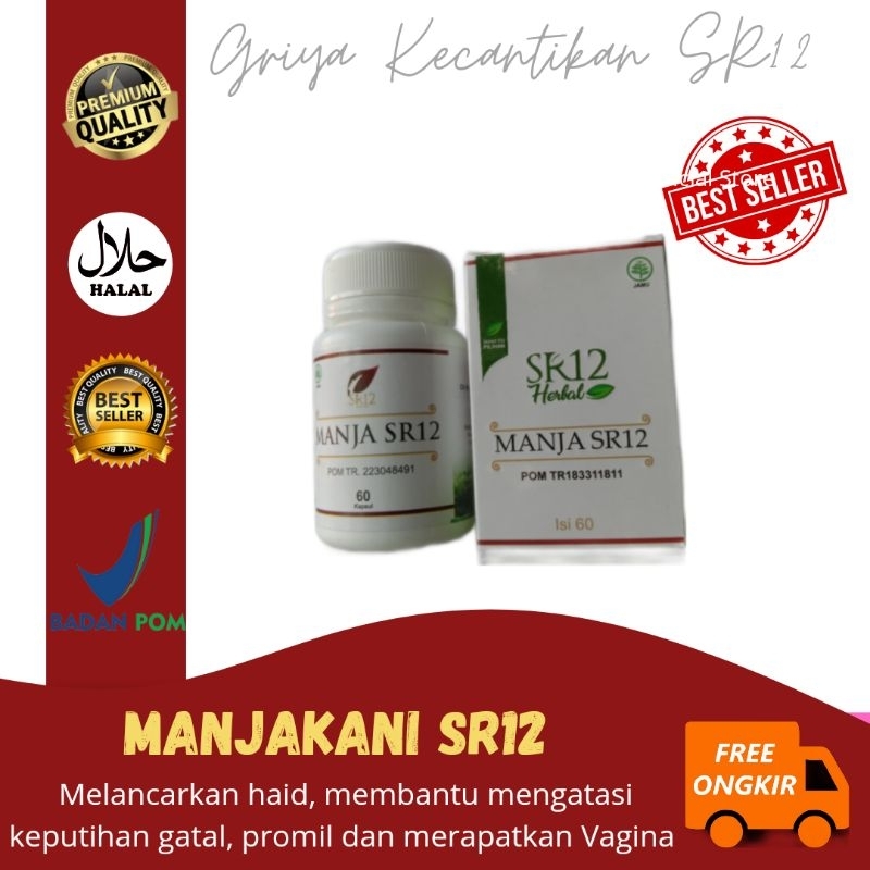 MANJAKANI SR12/MANJAKANI/PROMIL/KEPUTIHAN GATAL/NYERI HAID/HAID TIDAK TERATUR/MERAPATKAN MISS V/MANJ
