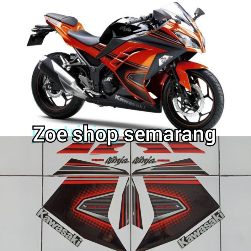 striping ninja 250 fi SE ABS orange