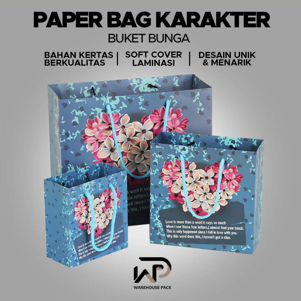 

Paperbag Karakter Buket Bunga | Paperbag Flower | Paperbag Motif | Tas Kado Souvenir Cake Ulang Tahun