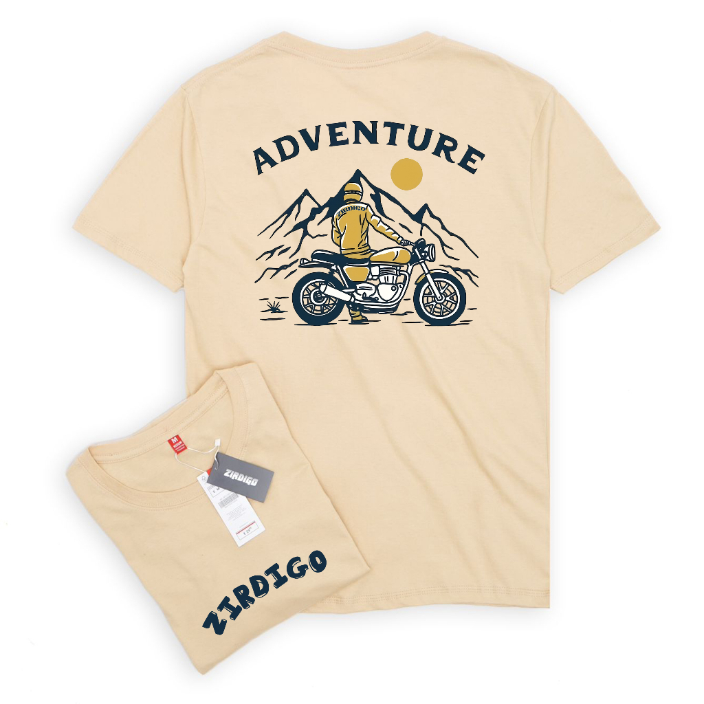 Zirdigo Kaos Distro Adventure 022 debe Lengan Pendek Print Quality Baju Pria-2