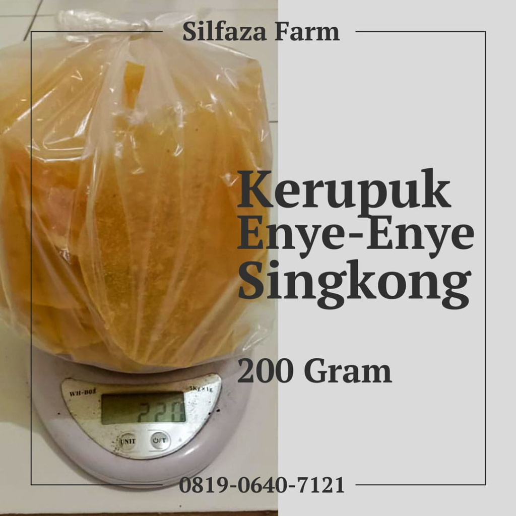 

Kerupuk Opak Enye Enye Singkong Ubi Kayu Mentah Asli Tanpa Pengawet 200 Gram