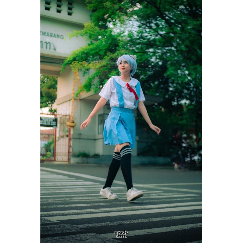 Termurah Costume Rei Ayanami Seifuku Ver From Evangelion Fullset Rental