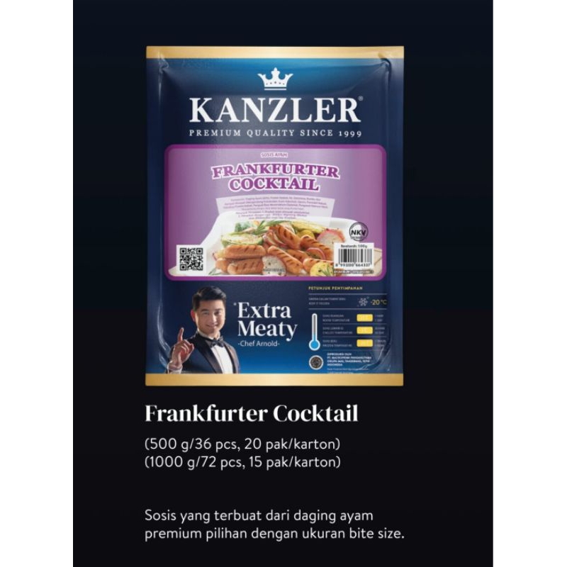 

Kanzler Frankfurter Cocktail 500gr