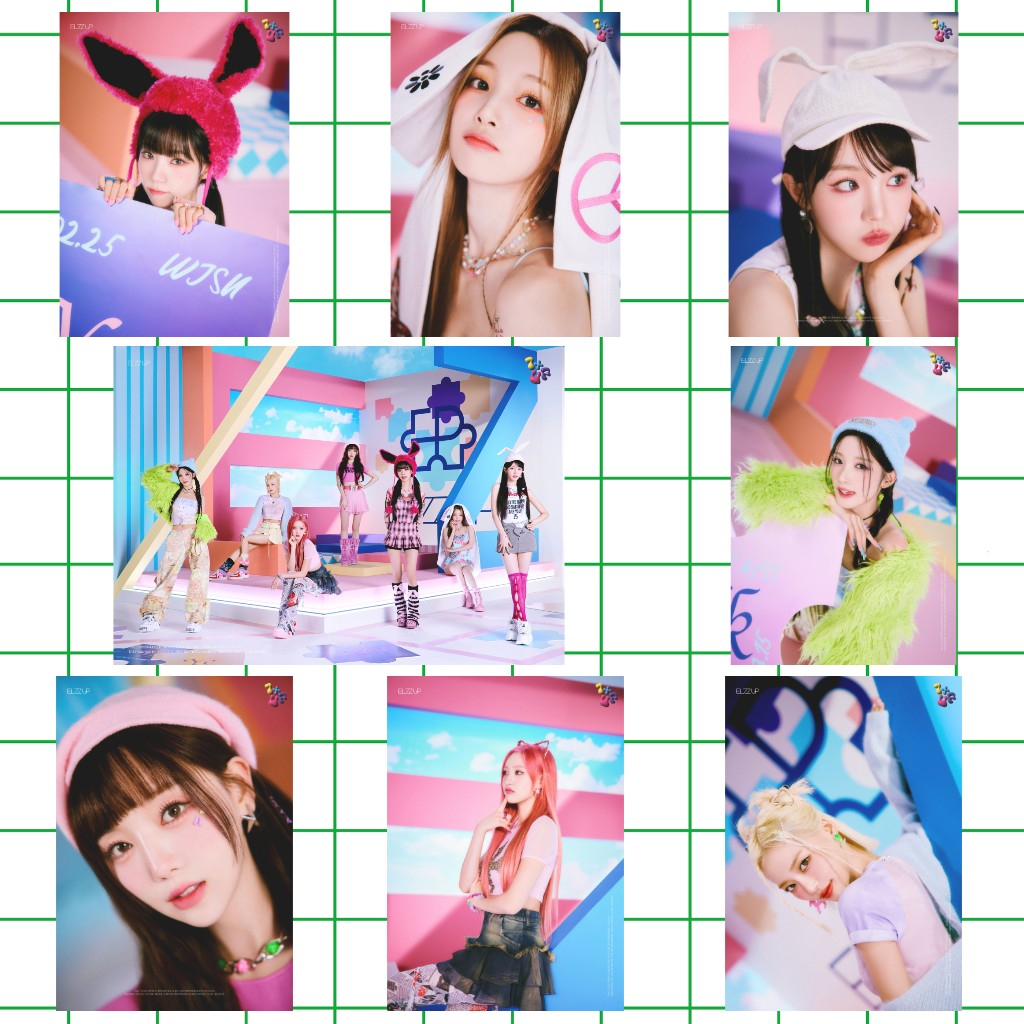 POSTER KPOP - EL7ZUP 1ST MINI ALBUM [LEVEL UP] 2023