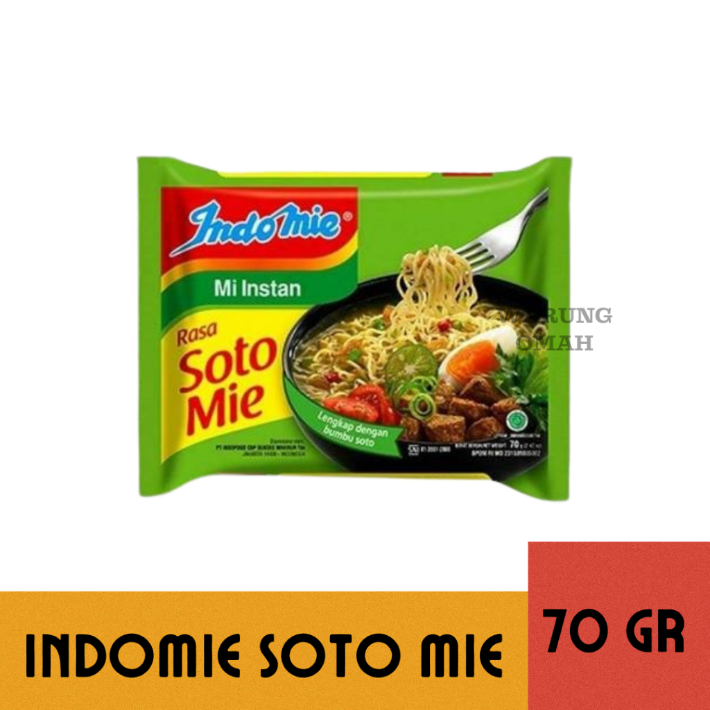 

MIE INSTAN INDOMIE SOTO 70 GR - TERMURAH