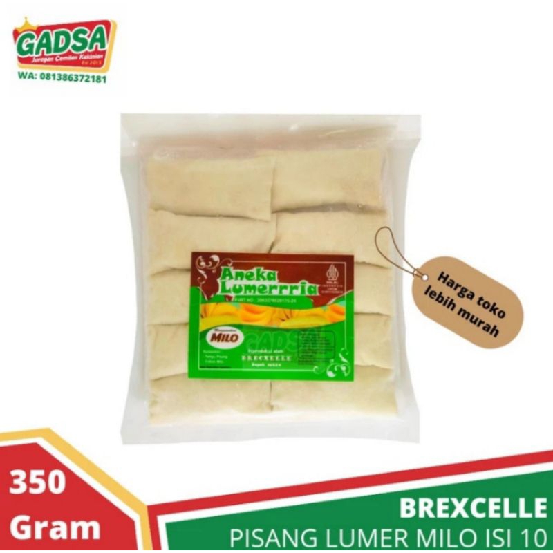 

Pisang Lumer Coklat Milo Brexcelle Isi 10