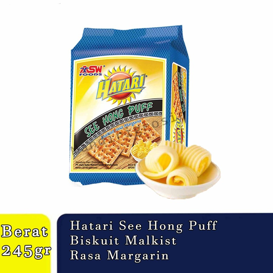 

Hatari Biskuit Gabin (260g) ( Cream Crackers - See Hong Puff ) - cream crackers