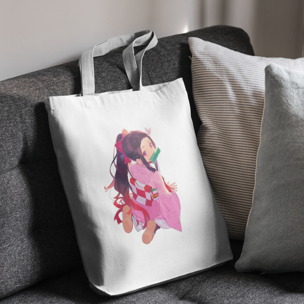 TOTEBAG CANVAS / Totebag Anime NEZUKO / tote bag NEZUKO / totebag anime KIMETSU NO YAIBA / tote bag 