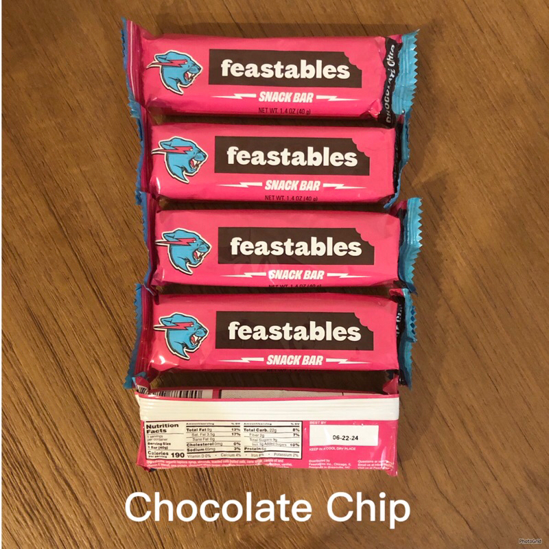 MrBeast Feastables Chocolate Snack Bar 40gr - Mr Beast Coklat Snack Bar