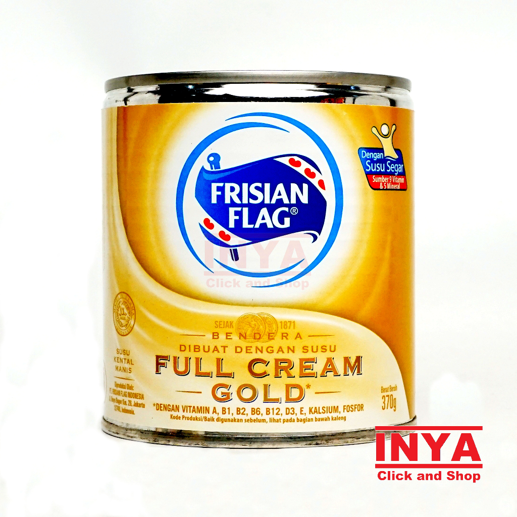 

Frisian Flag Susu Bendera Kental Manis Full Cream Gold 370gr Kaleng - Condensed Milk