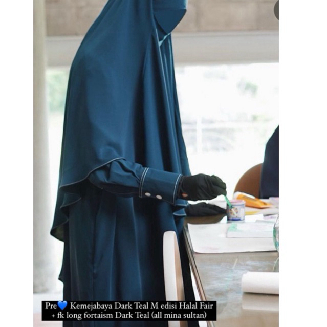 Kemejabaya Elmadina Dark Teal M dan FK size L