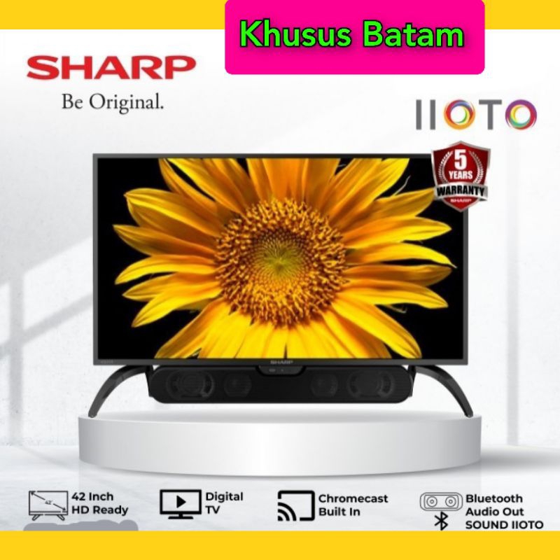DIGITAL TV+SOUNDBAR TV 42"INCH SHARP 2T-C42DD-SB / LED TV DIGITAL [KHUSUS BATAM]