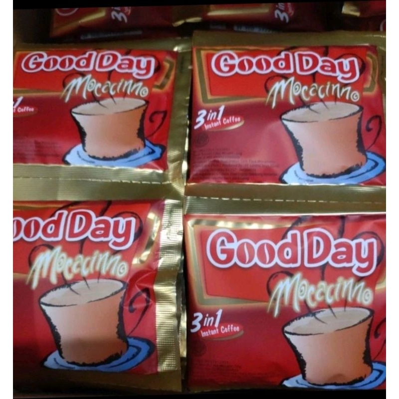 

Kopi good day mocacino 1 Renceng isi 10 sachet