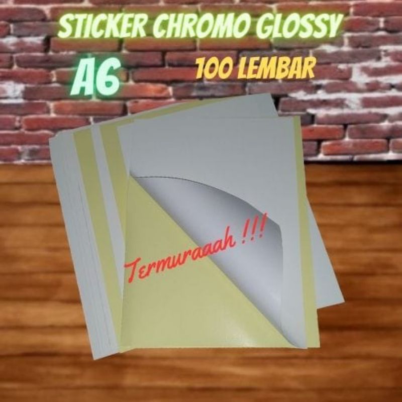 

Sticker Chromo Glossy A6 100 Lembarr