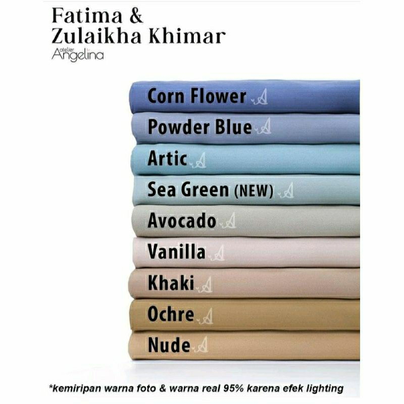 zulaikha fathimah khimar / black / salem / army / atelier angelina / HP / M / L