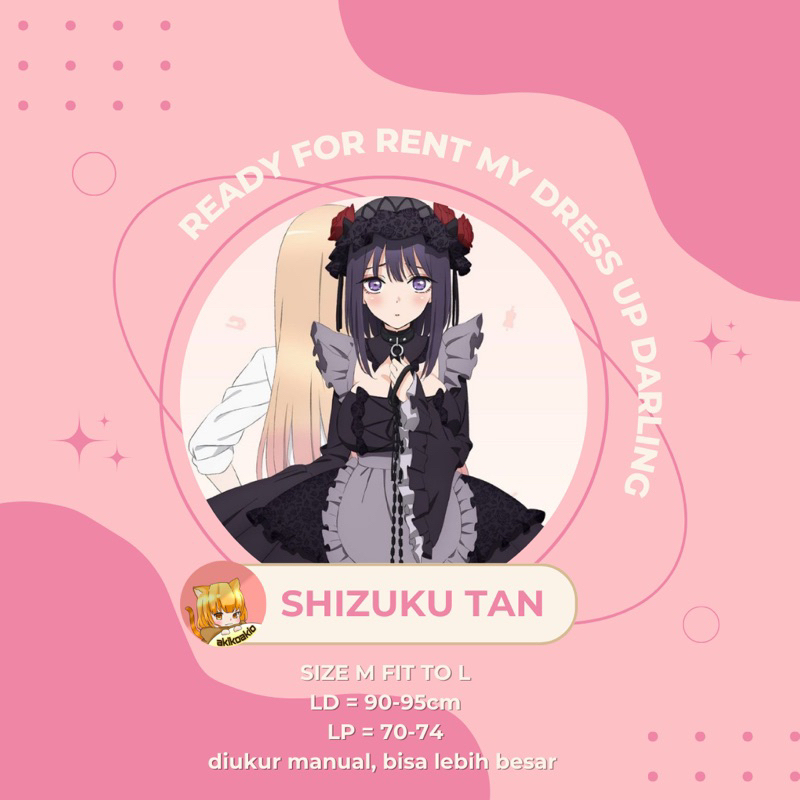 [READY FOR RENT] Shizuku Tan from anime my dress up darling rental costume cosplay anime