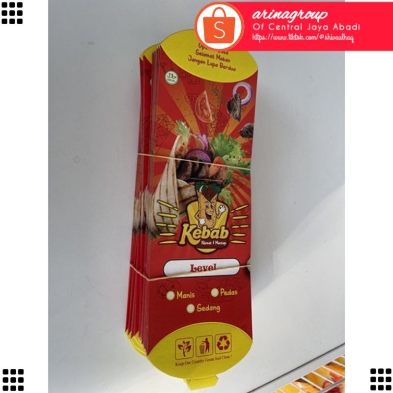 

100 LEMBAR KERTAS KEBAB TARIKAN BAHAN IVORI PUTIH UKURAN 24 × 9,2 CM HIGH QUALITY TEBAL PRODUK TERBARU | KOTAK KEBAB IVORI PUTIH KEKINIAN | DUS KEBAB VIRAL TIKTOK | KEMASAN KEBAB | BOX KEBAB 100 PCS MURAH | CENTRAL JAYA ABADI | ARINA SHIVA GROUP 6254