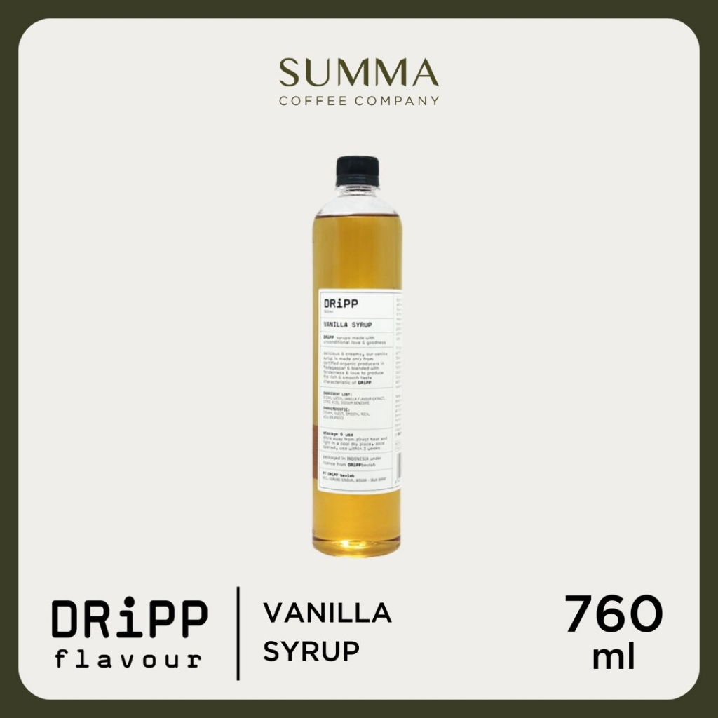 

DRiPP Vanilla Syrup - Sirup Rasa Vanilla 760 ml