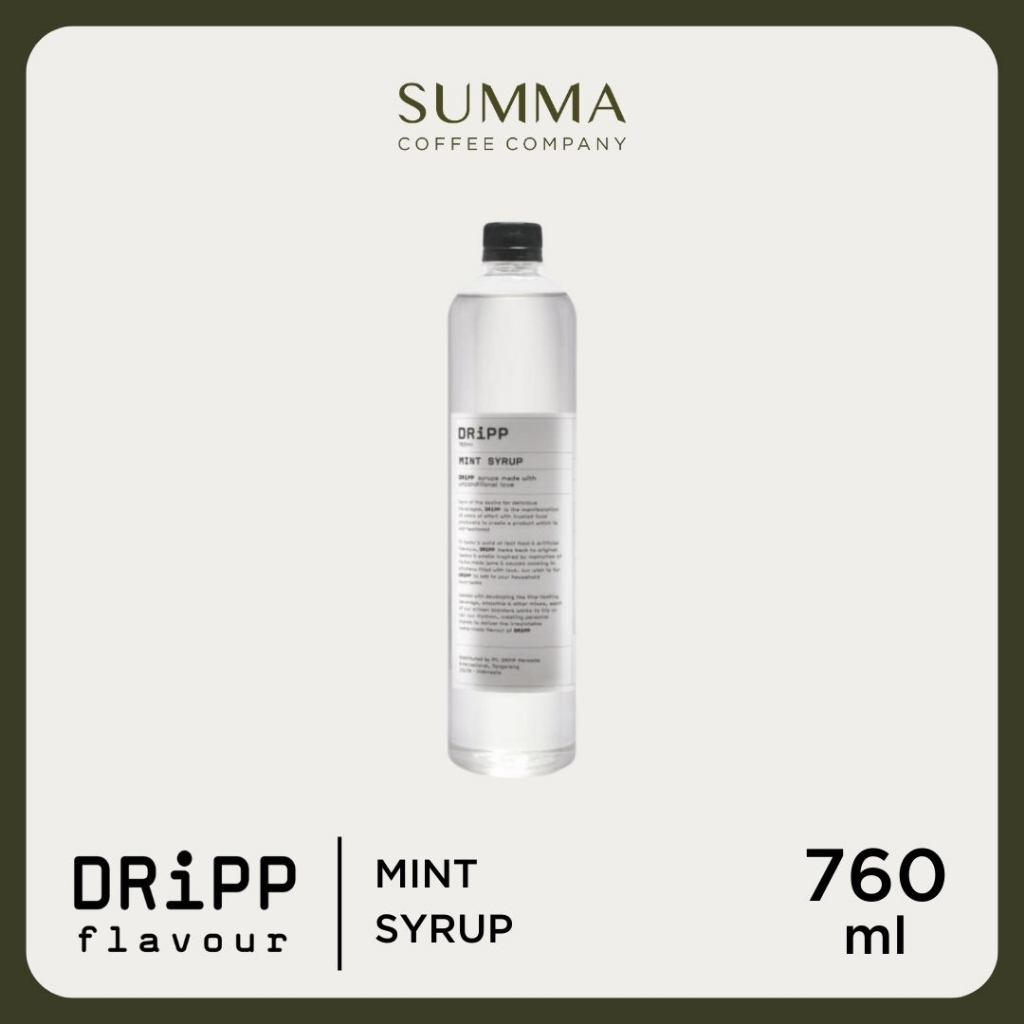 

DRiPP Mint Syrup - Sirup Rasa Daun Mint 760 ml