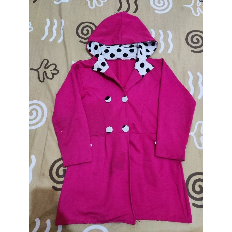 Pink Coat/ Outer anak cewek/ Sweater ala Korea/ Baju musim dingin, preloved murah