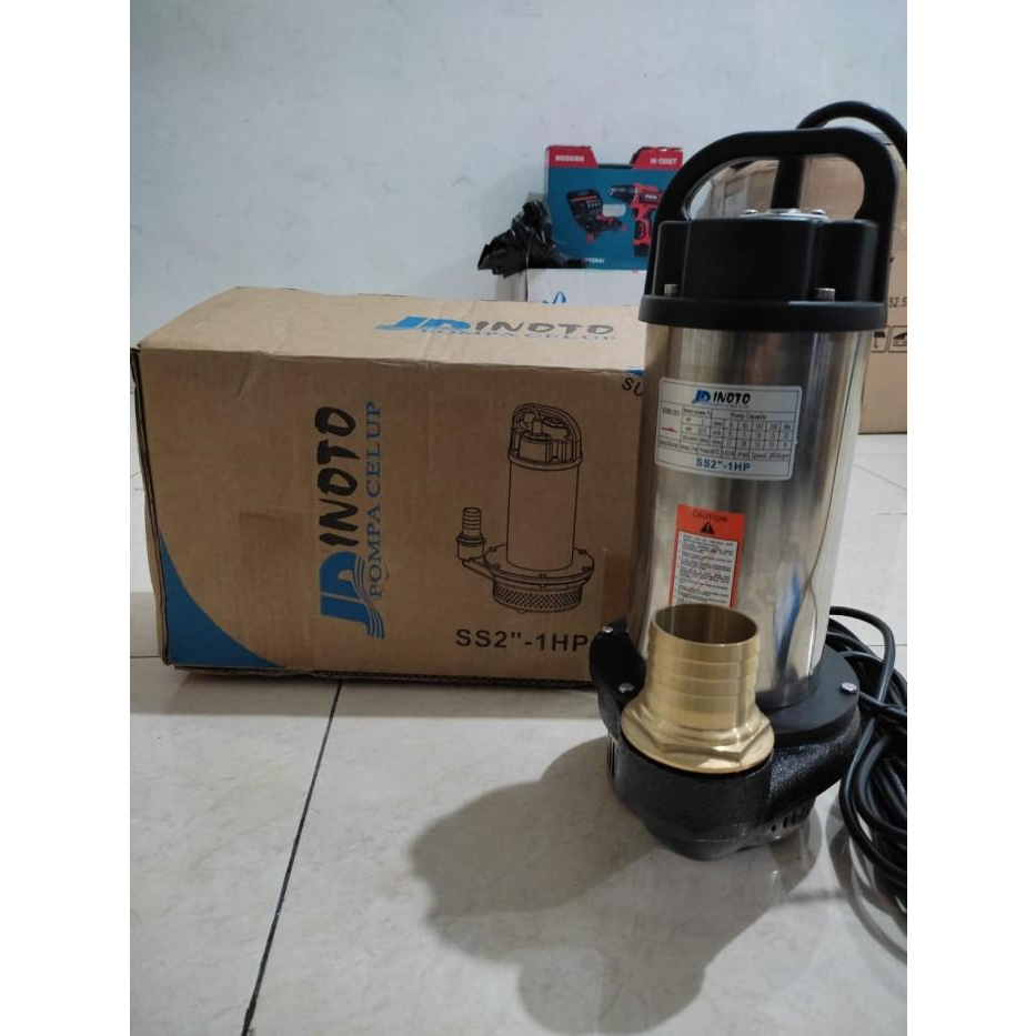 Pompa Celup Inoto SS 2" 1 HP QDX 1015-0.75S