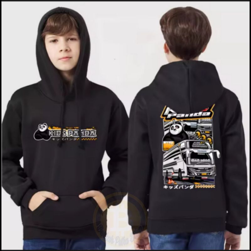 Hoodie Anak Busmania jet bus 3 Kids Panda