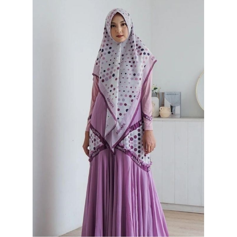 Hatun syari series set gamis syari original brand by ashafa