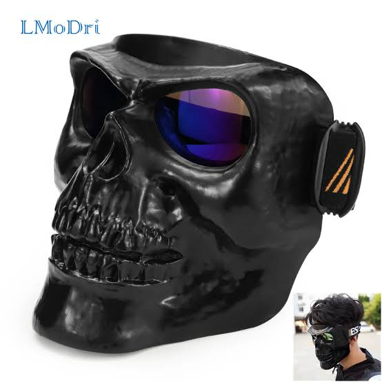 Skull mask topeng tengkorak penutup wajah helm google mask goggle masker tactical mask