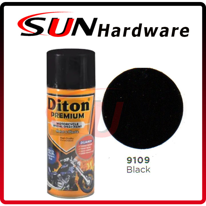Pilox DITON PREMIUM 400 ml Black 9109 Pilox Pylox Hitam Mengkilap