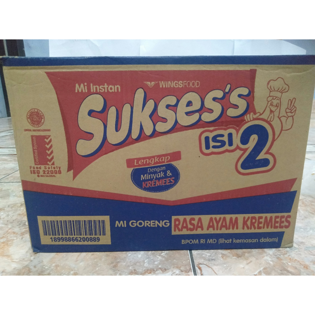 

Mi Sukses Goreng Rasa Ayam Kremes isi 2 PCS ( 1 Dus = 24 Bungkus )