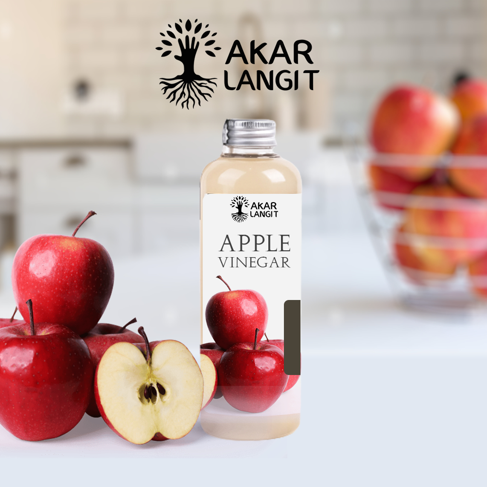 

CUKA APEL ORIGINAL ORGANIK 250ML / APPLE CIDER VINEGAR BRAGG / APPLE CIDER VINEGAR WITH THE MOTHER AKARLANGIT