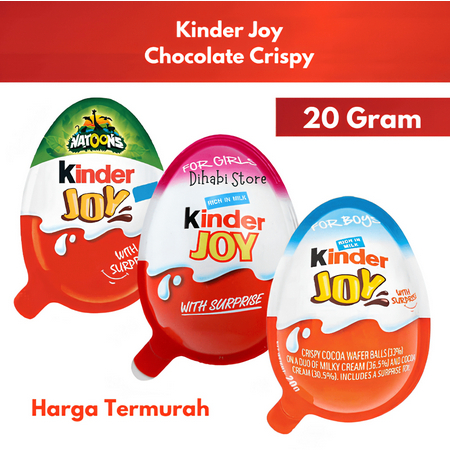 

[PGO] Kinder Joy Chocolate Crispy Girls, Boys, Natoons 20 Gram